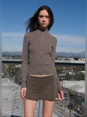 Never worn - GEEL - ARIA SKIRT - BROWN - M